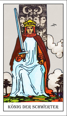Tarotkarte König der Schwerter